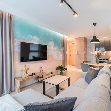 Lägenhet Horyzont Apartamenty-perlowa Przystan- Blisko Do Plazy Zachodniej I Morza!!! Kołobrzeg